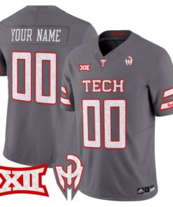 Alternative view of Custom Texas Tech Red Raiders Jersey Too Cold Vapor Limited Stitched