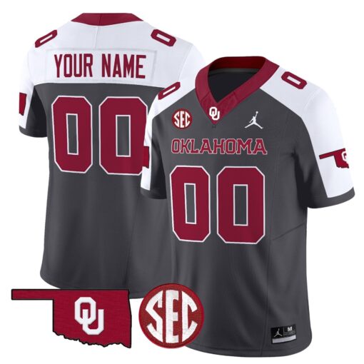 Custom Oklahoma Sooners Jersey Name, Number 2025 Vapor Limited Stitched All Colors - Image 2