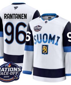 Alternative view of Finland 4 Nations Face-Off 2025 Premium Jersey - All Stitched