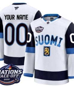 Finland 4 Nations Face-Off 2025 Premium Custom Jersey - All Stitched