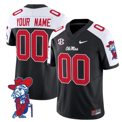 Custom Ole Miss Rebels Jersey 2025 Name, Number Vapor Limited V2 - All Stitched - Image 3