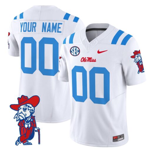 Custom Ole Miss Rebels Jersey 2025 Name, Number Vapor Limited V2 - All Stitched