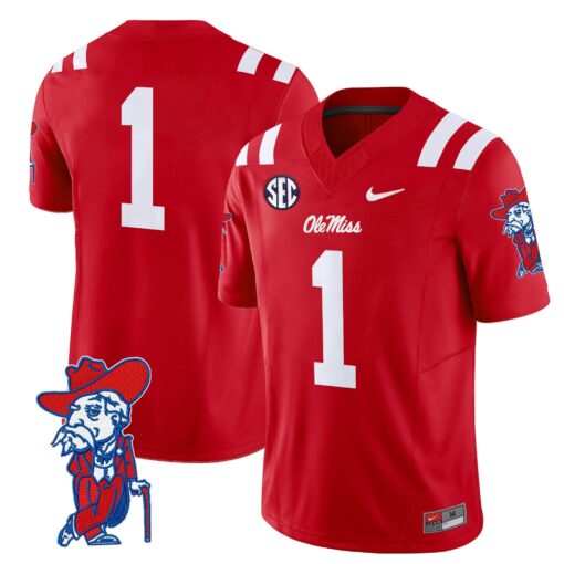 Ole Miss Rebels 2025 Vapor Limited Jersey V2 - All Stitched - Image 25