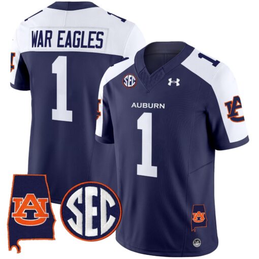 Auburn Tigers 2025 Alabama Patch Vapor Limited Jersey - All Stitched - Image 20