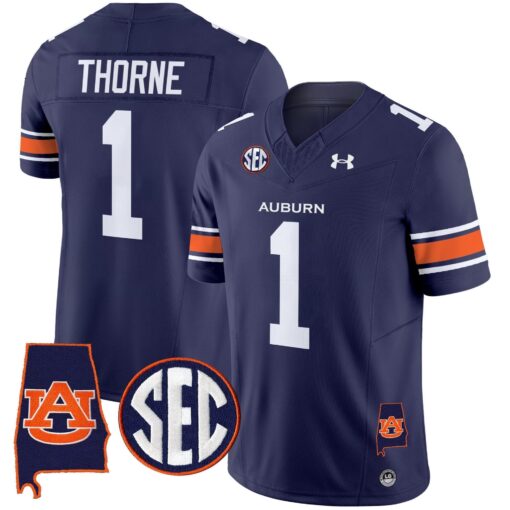 Auburn Tigers 2025 Alabama Patch Vapor Limited Jersey - All Stitched - Image 27