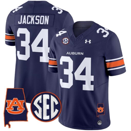 Auburn Tigers 2025 Alabama Patch Vapor Limited Jersey - All Stitched - Image 23