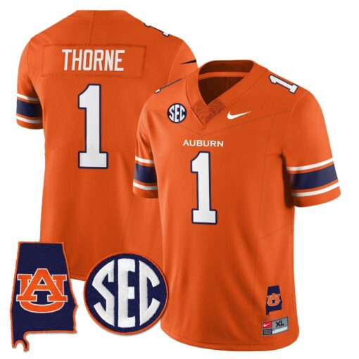 Auburn Tigers Alabama Patch Vapor Limited Jersey - All Stitched - Image 8