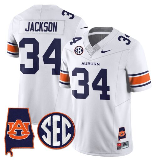 Auburn Tigers Alabama Patch Vapor Limited Jersey - All Stitched - Image 19