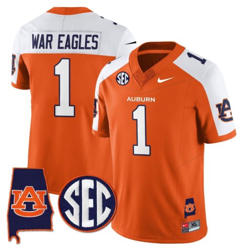 Auburn Tigers Alabama Patch Vapor Limited Jersey - All Stitched - Image 10