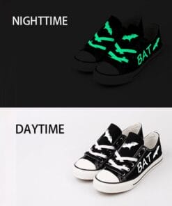 Bat Canvas Sneakers Shoes For Men Women Fans