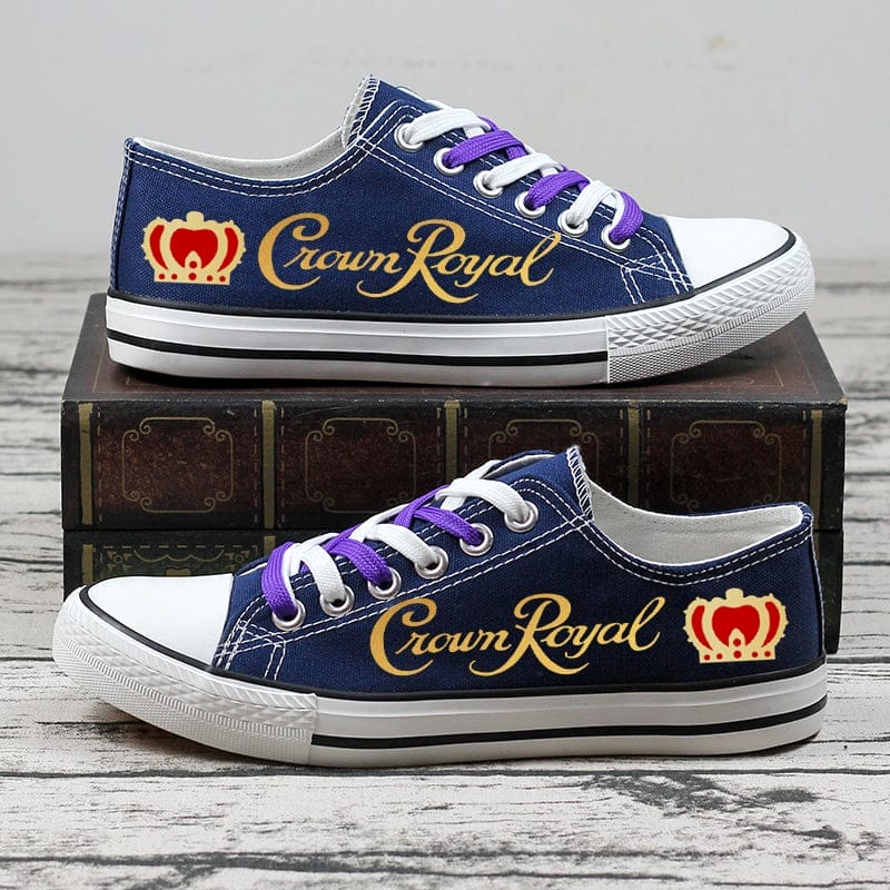 Crown Royal Low Top Canvas Sport Sneakers Shoes For Men Women Fans