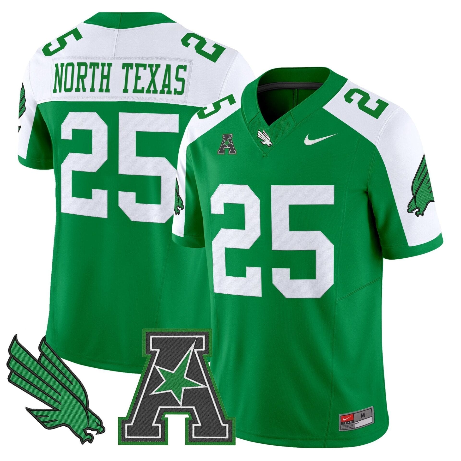 Men's North Texas Mean Green 2025 Vapor Limited Jersey - All Stitched - Image 11
