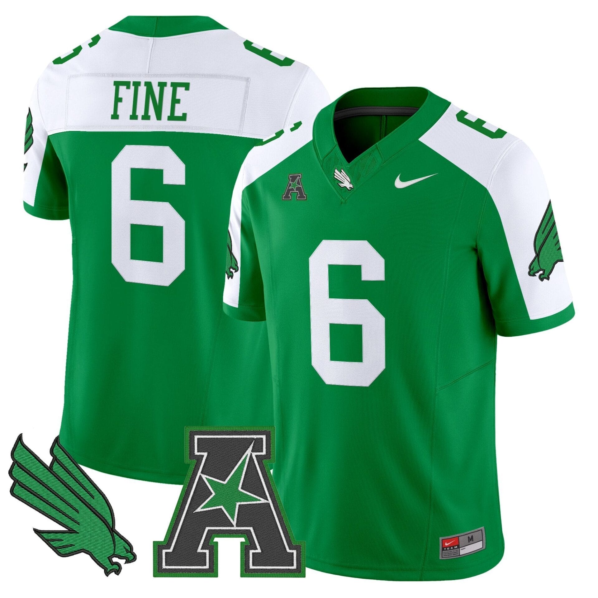 Men's North Texas Mean Green 2025 Vapor Limited Jersey - All Stitched - Image 10