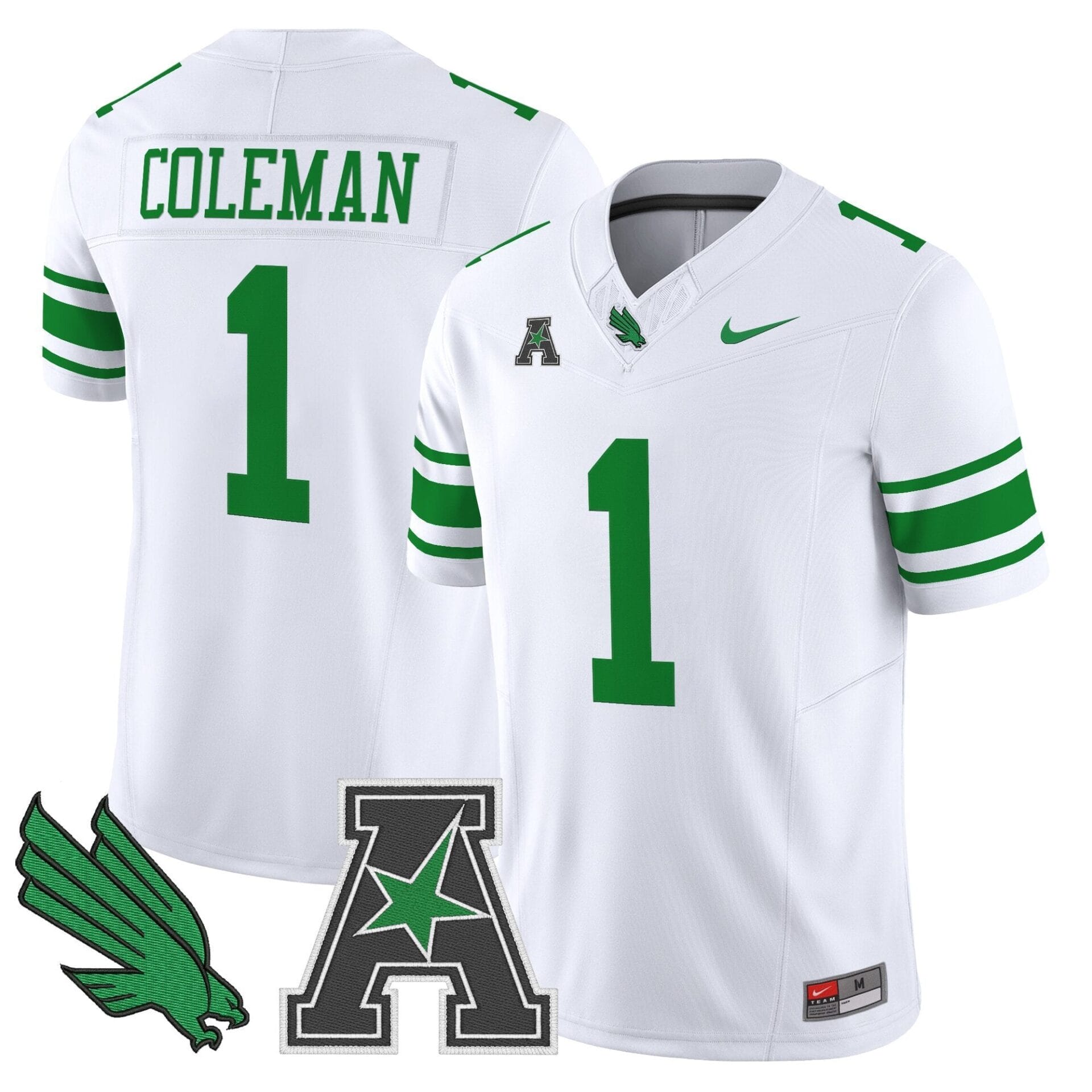 Men's North Texas Mean Green 2025 Vapor Limited Jersey - All Stitched - Image 23