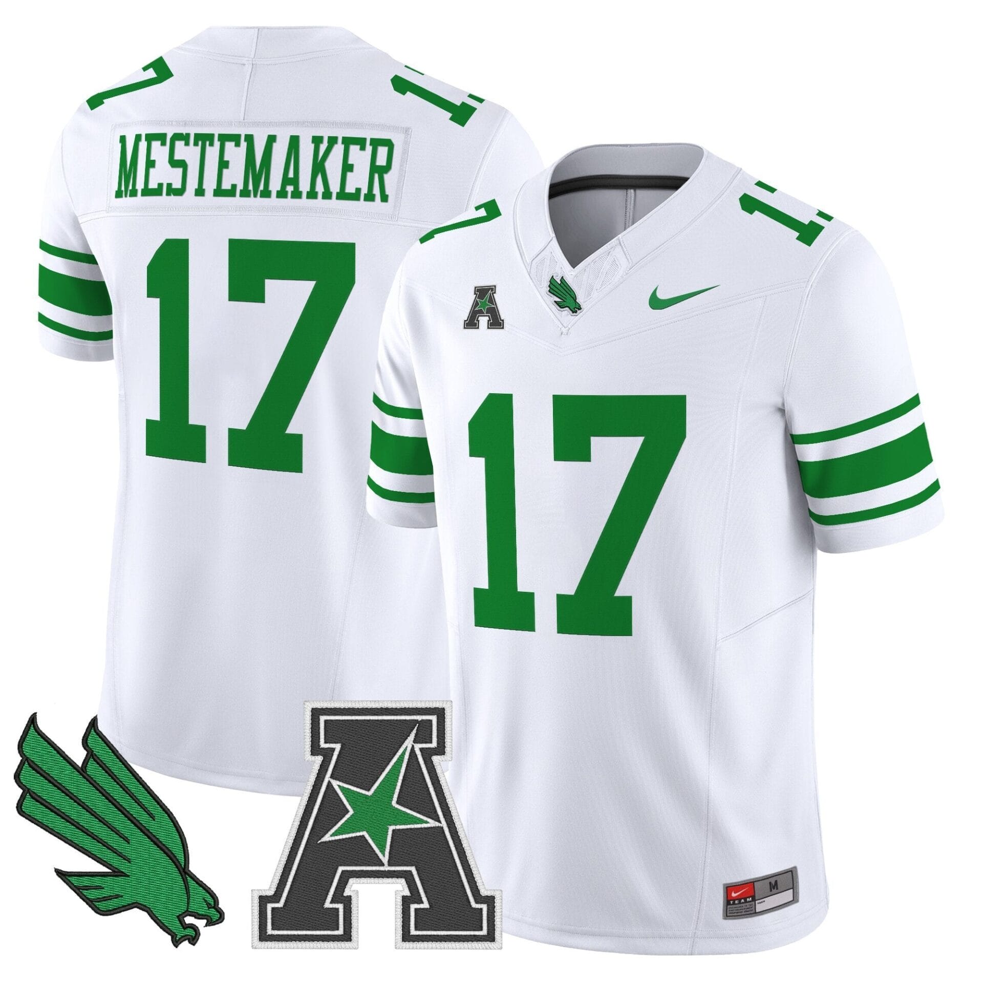 Men's North Texas Mean Green 2025 Vapor Limited Jersey - All Stitched - Image 12