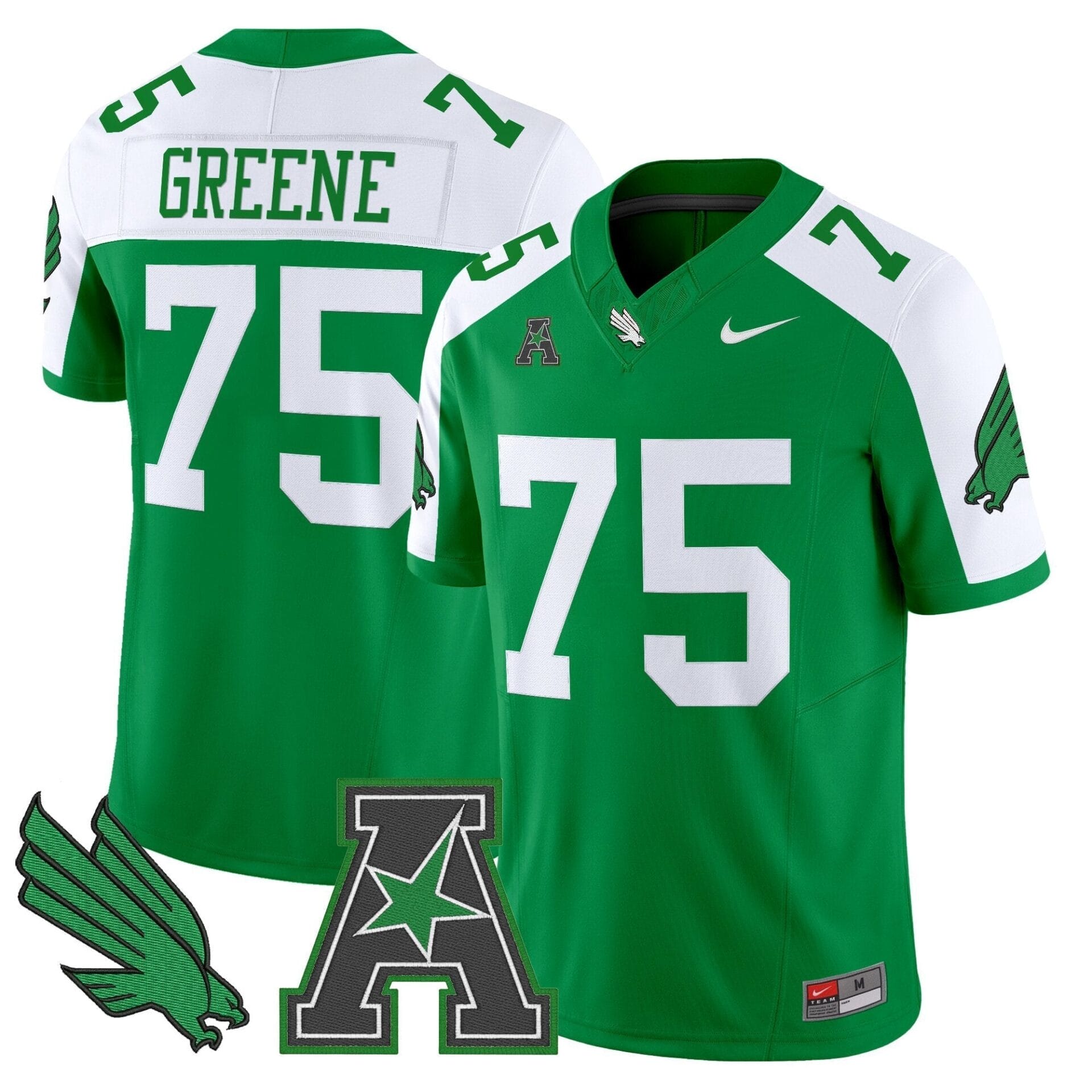 Men's North Texas Mean Green 2025 Vapor Limited Jersey - All Stitched - Image 9