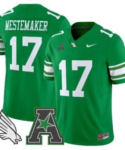 Men's North Texas Mean Green 2025 Vapor Limited Jersey - All Stitched