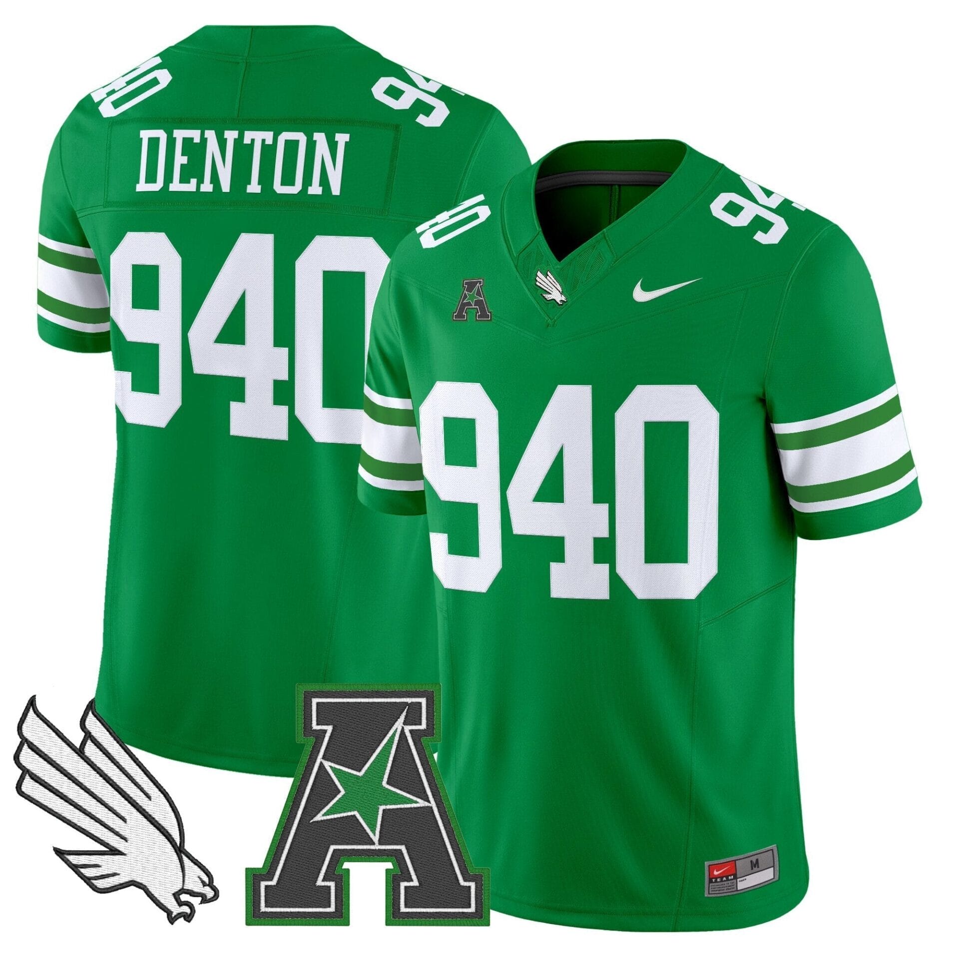 Men's North Texas Mean Green 2025 Vapor Limited Jersey - All Stitched - Image 4