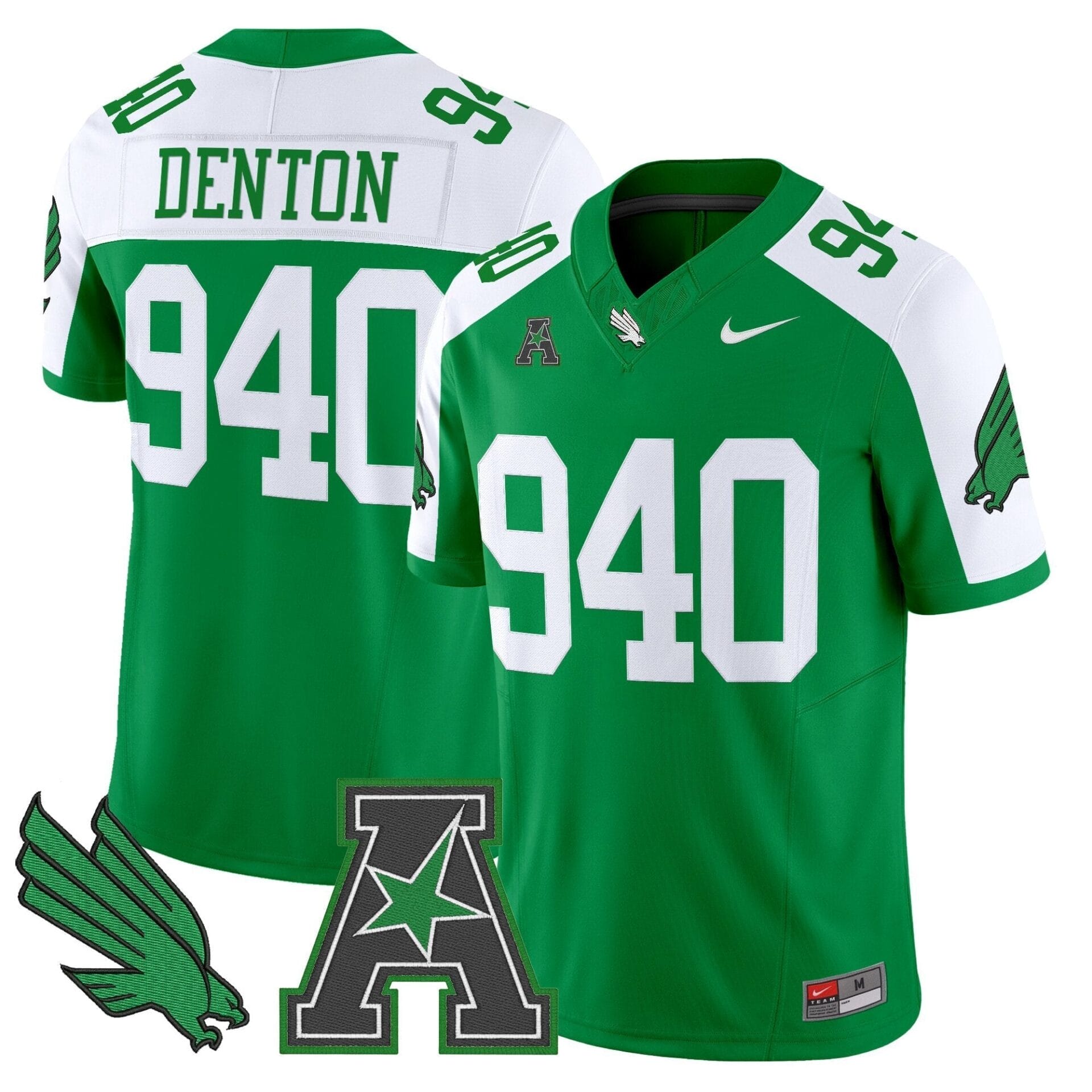 Men's North Texas Mean Green 2025 Vapor Limited Jersey - All Stitched - Image 5