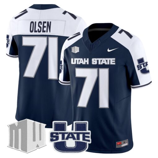 Men's Utah State Aggies 2025 Vapor Limited Jersey - All Stitched - Image 22