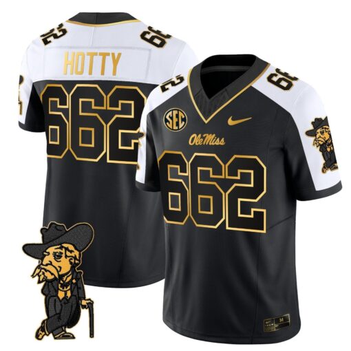 Men's Ole Miss Rebels 2025 Gold Vapor Limited Jersey - All Stitched - Image 3