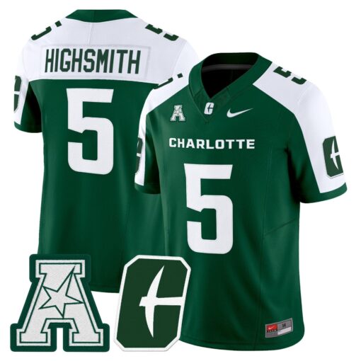 Men's Charlotte 49ers 2025 Vapor Limited Jersey - All Stitched - Image 15