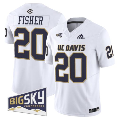 Men's UC Davis Aggies 2025 'Lake Tahoe Patch' Vapor Limited Jersey - All Stitched - Image 28