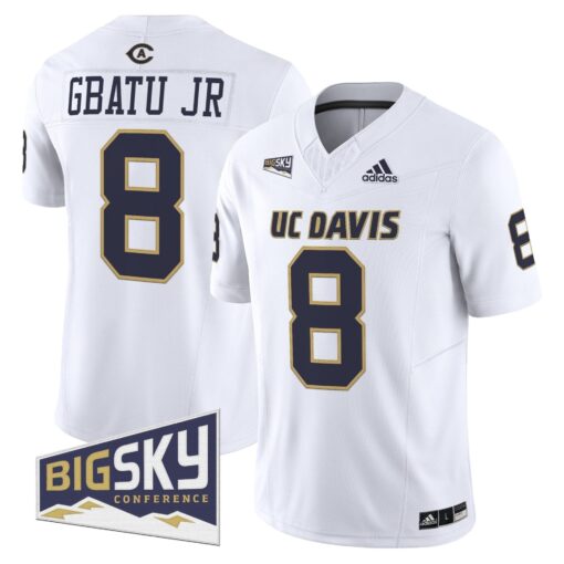 Men's UC Davis Aggies 2025 'Lake Tahoe Patch' Vapor Limited Jersey - All Stitched - Image 36