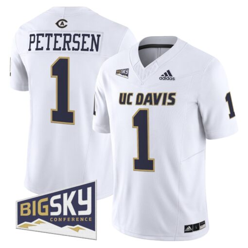 Men's UC Davis Aggies 2025 'Lake Tahoe Patch' Vapor Limited Jersey - All Stitched - Image 39