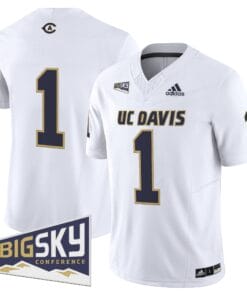 Alternative view of Men's UC Davis Aggies 2025 'Lake Tahoe Patch' Vapor Limited Jersey - All Stitched