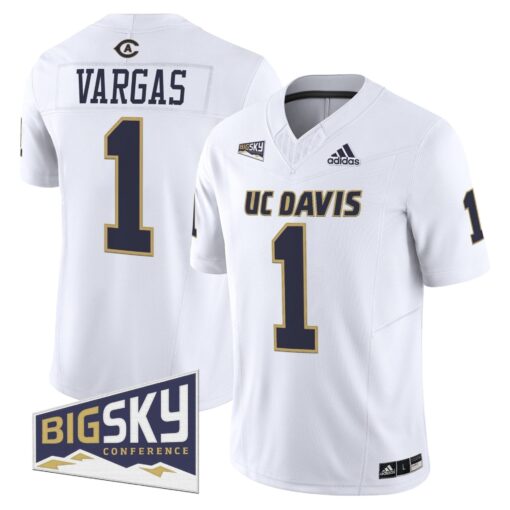 Men's UC Davis Aggies 2025 'Lake Tahoe Patch' Vapor Limited Jersey - All Stitched - Image 37