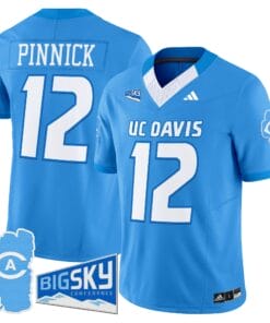 Men's UC Davis Aggies 2025 'Lake Tahoe Patch' Vapor Limited Jersey - All Stitched