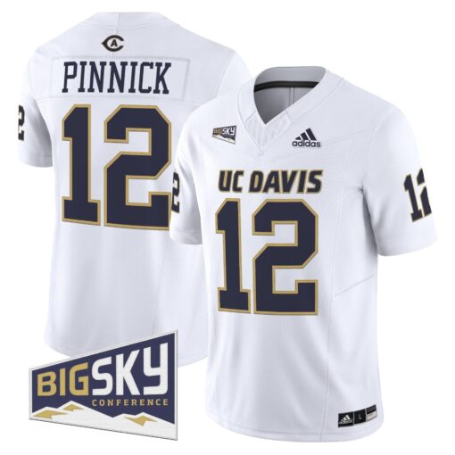 Men's UC Davis Aggies 2025 'Lake Tahoe Patch' Vapor Limited Jersey - All Stitched - Image 4
