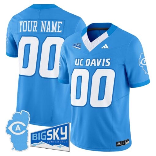 UC Davis Aggies 2025 'Lake Tahoe Patch' Vapor Limited Custom Jersey - All Stitched