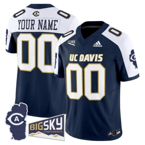 UC Davis Aggies 2025 'Lake Tahoe Patch' Vapor Limited Custom Jersey - All Stitched - Image 5