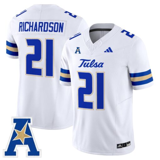 Tulsa Golden Hurricane 2025 Vapor Limited Jersey - All Stitched - Image 12