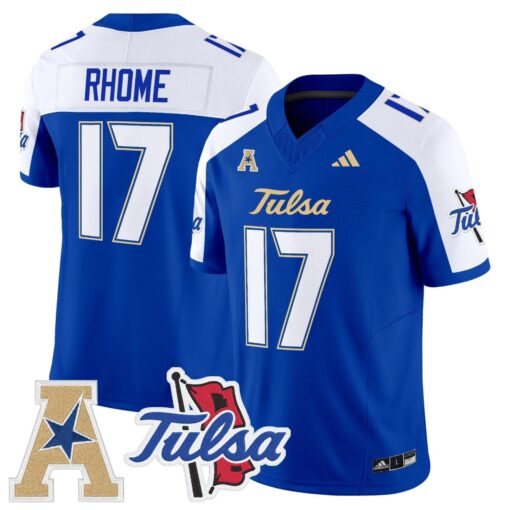 Tulsa Golden Hurricane 2025 Vapor Limited Jersey - All Stitched - Image 25
