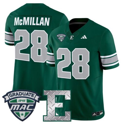 Eastern Michigan Eagles 2025 Vapor Limited Jersey - All Stitched - Image 3