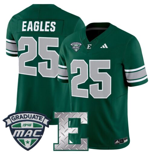 Eastern Michigan Eagles 2025 Vapor Limited Jersey - All Stitched - Image 8