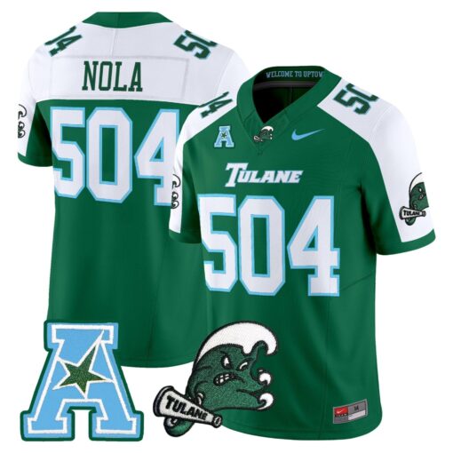 Tulane Green Wave 2025 Vapor Limited Jersey - All Stitched - Image 2