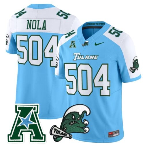 Tulane Green Wave 2025 Vapor Limited Jersey - All Stitched - Image 10