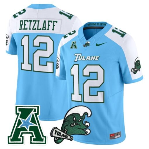 Tulane Green Wave 2025 Vapor Limited Jersey - All Stitched - Image 9