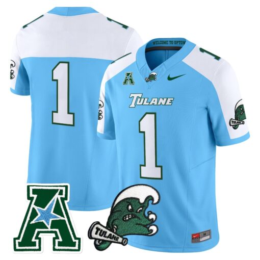 Tulane Green Wave 2025 Vapor Limited Jersey - All Stitched - Image 16