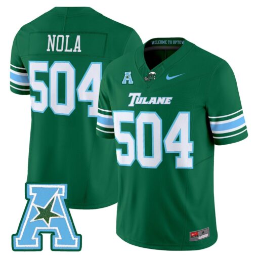 Tulane Green Wave 2025 Vapor Limited Jersey - All Stitched - Image 18
