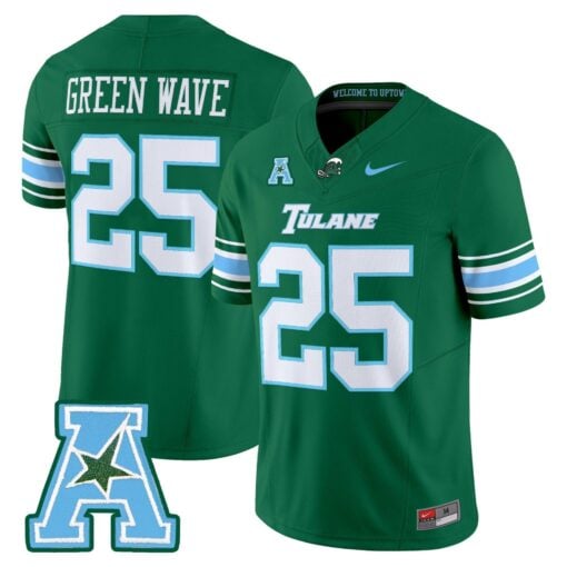 Tulane Green Wave 2025 Vapor Limited Jersey - All Stitched - Image 23