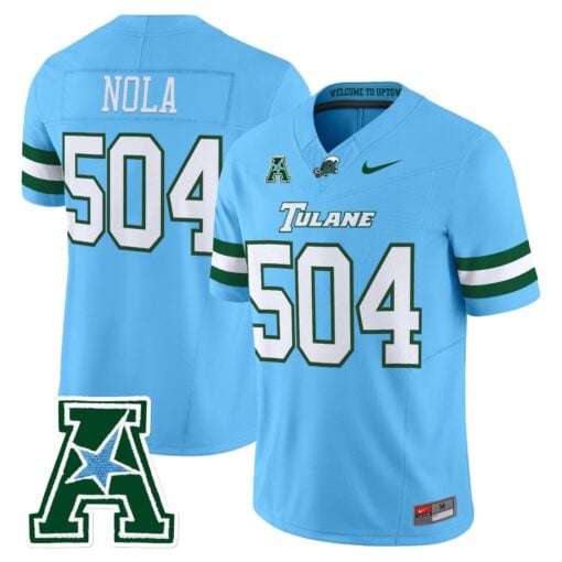 Tulane Green Wave 2025 Vapor Limited Jersey - All Stitched - Image 26