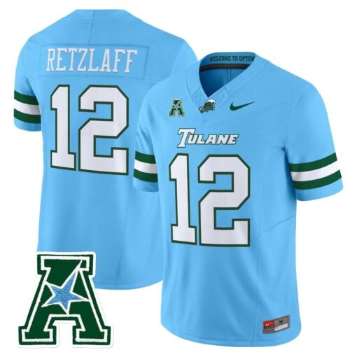 Tulane Green Wave 2025 Vapor Limited Jersey - All Stitched - Image 25
