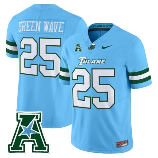 Tulane Green Wave 2025 Vapor Limited Jersey - All Stitched - Image 31