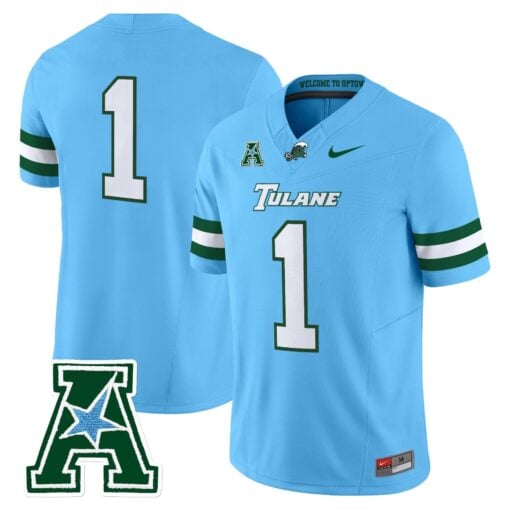 Tulane Green Wave 2025 Vapor Limited Jersey - All Stitched - Image 32