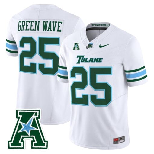 Tulane Green Wave 2025 Vapor Limited Jersey - All Stitched - Image 39